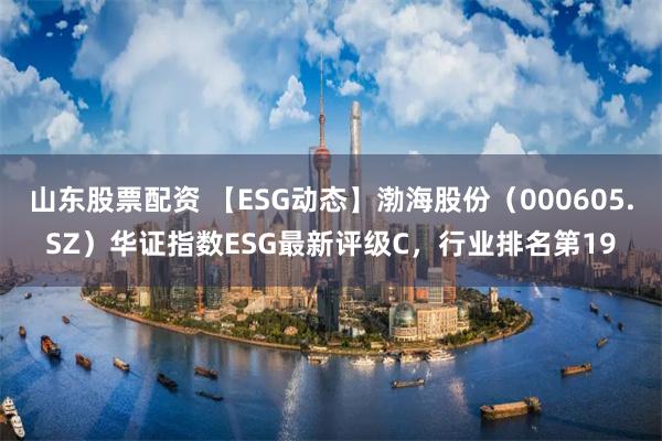 山东股票配资 【ESG动态】渤海股份（000605.SZ）华证指数ESG最新评级C，行业排名第19