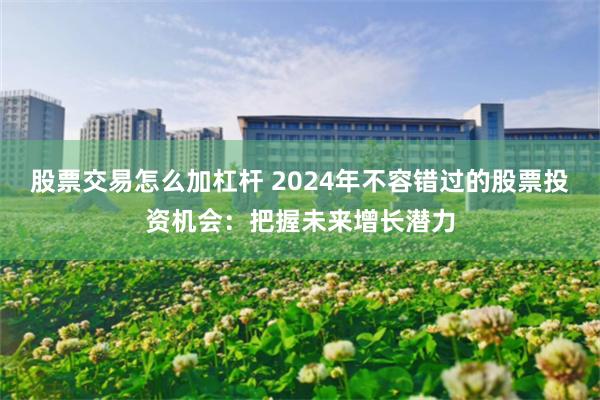 股票交易怎么加杠杆 2024年不容错过的股票投资机会：把握未来增长潜力