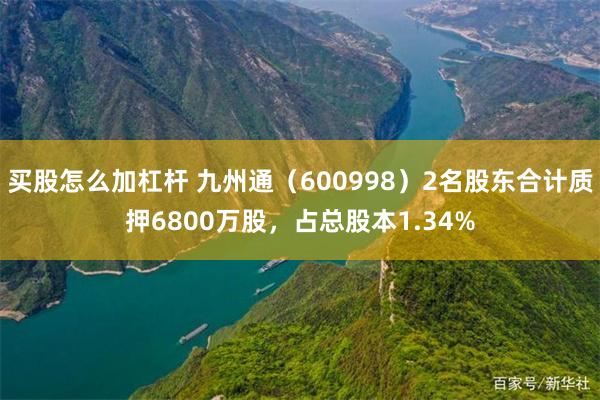 买股怎么加杠杆 九州通（600998）2名股东合计质押6800万股，占总股本1.34%