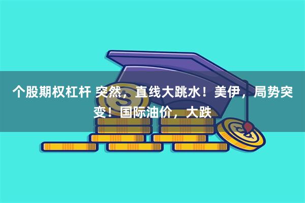 个股期权杠杆 突然，直线大跳水！美伊，局势突变！国际油价，大跌